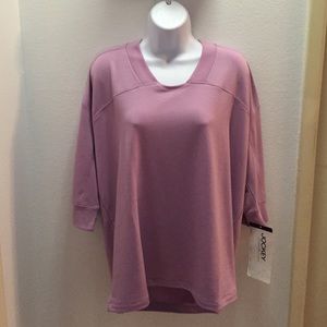 Lavender Varsity Pullover Top