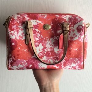 Brand new Coach purse in floral canvas
