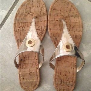 Cole Haan gold sandals