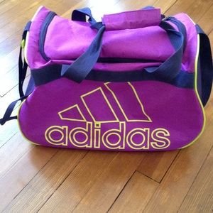 Purple Adidas Duffel Bag/Gym Bag