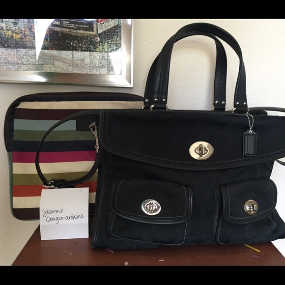 Coach laptop bag. Laptop case Included