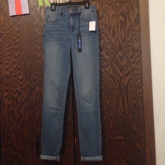 High rise skinny jeans