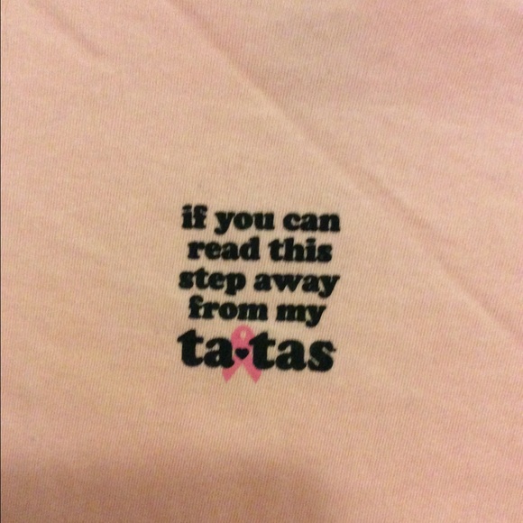 Save the Tatas Small Pink October Shirt - Picture 2 of 2