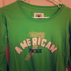 Long sleeved green top