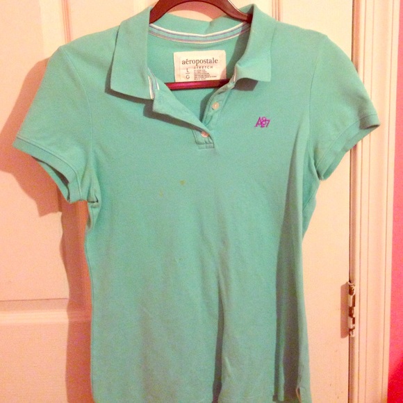 Light blue aeropostale polo