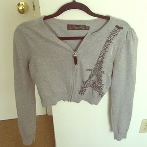 Forever 21 crop top cardigan