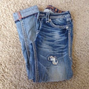 Rock Revival Cropped Jeans