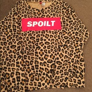H&M NWOT Spoilt Crew Neck