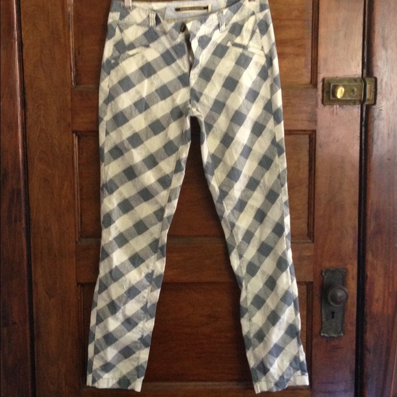 Plaid pants from Anthropologie