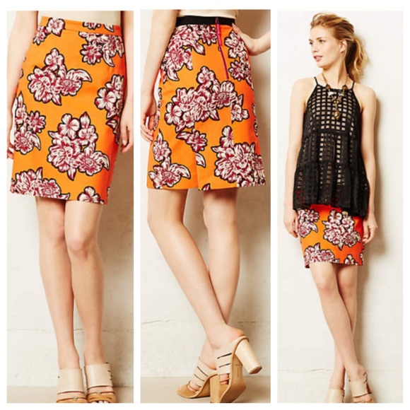 Anthropologie Maeve Salinas pencil skirt size 4