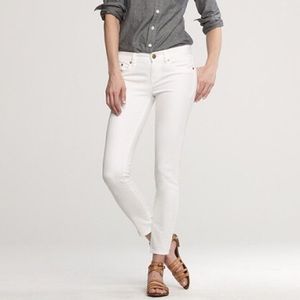 J. Crew White Denim Ankle Length Jeans