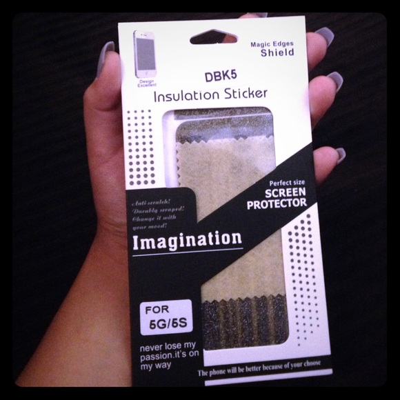 Black Glitter Decal for iPhone 5/5s