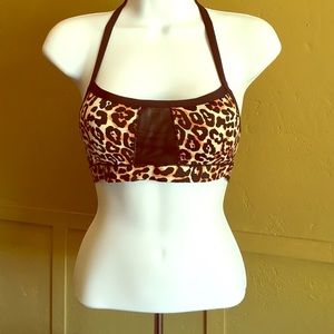 Leopard Print Sports Bra