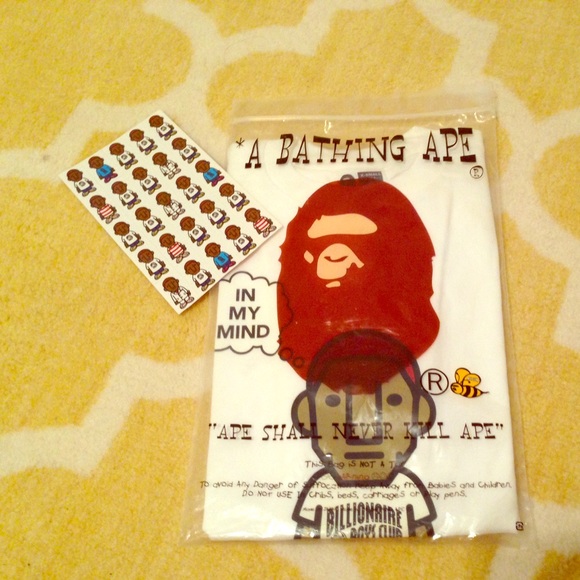 A bathing ape Pharrell collaboration shirt