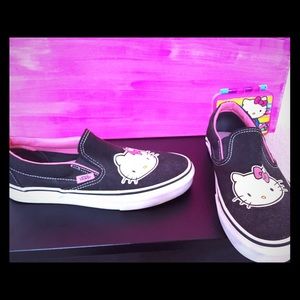 Hello Kitty Vans! Worn twice!