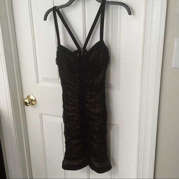 ✨NWT✨BCBG Maxazria black bandage cocktail dress - Picture 3 of 4