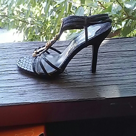 black high heels