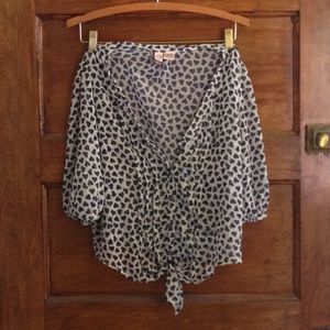 Blue heart top