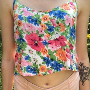 LA Hearts floral top