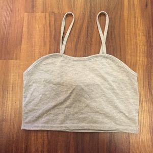 Grey crop top