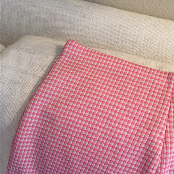 Vintage pink and white midi skirt