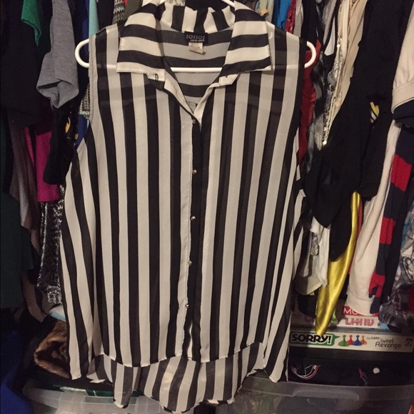 Black and white striped shirt