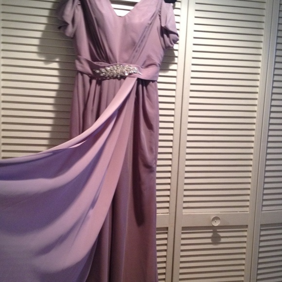 Soft Purple Gorgeous Evening Dress - Picture 3 of 7