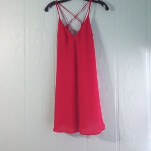 🌟 Sold ❌ Red Slip Dress Fully Lined