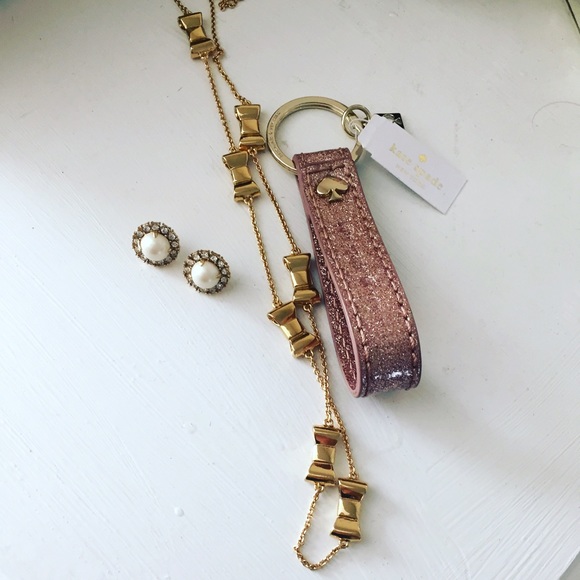 Kate spade jewelry and key chain