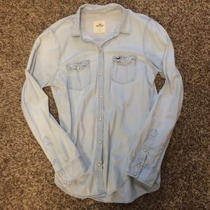 Hollister denim top
