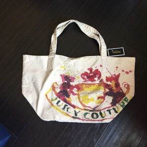 Juicy Couture large canvas tote bag