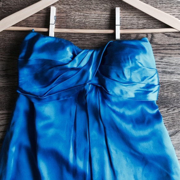 Blue short formal dress - Picture 2 of 3