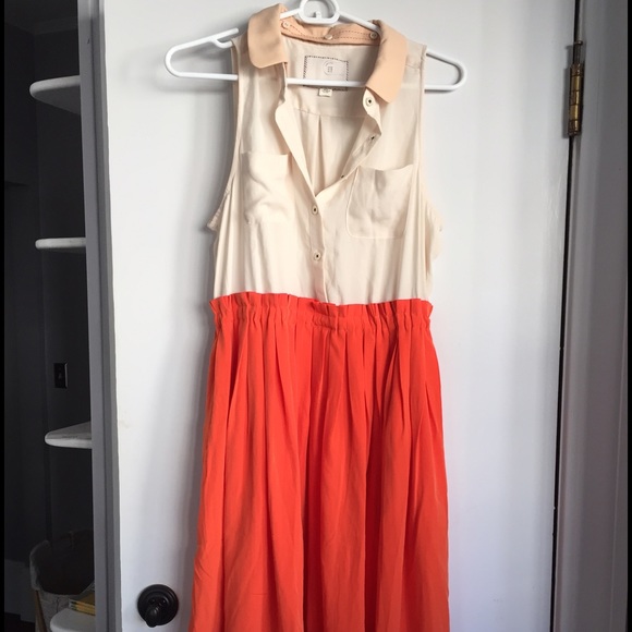 Anthropologie Color block shirt dress never worn