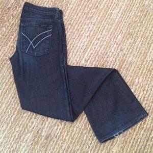 William Rast flare leg jeans.