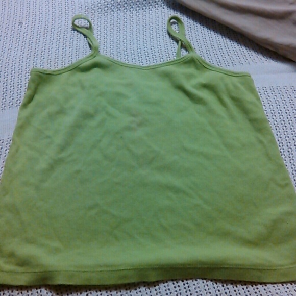 faded glory lime green tank top