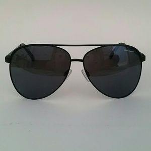 Quay Black Oversized Aviators