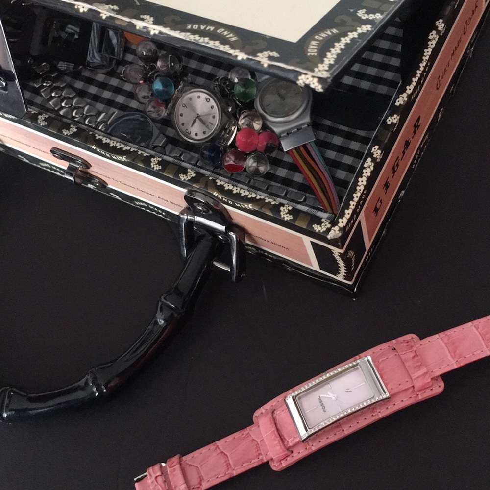 Fossil leather watch