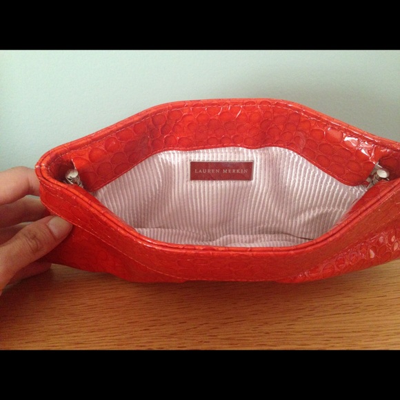 Lauren Merkin "Louise" mini in Orange snakeskin - Picture 2 of 3