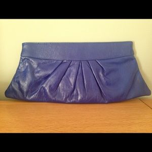 Lauren Merkin "Louise" clutch - royal blue leather