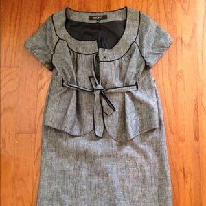 Nine West black and grey suit