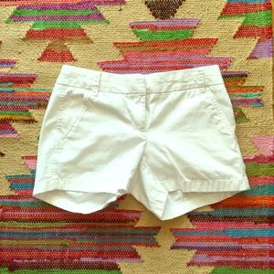 J. Crew White Shorts