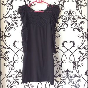 Forever 21 Sexy Black Body Con Lace Dress