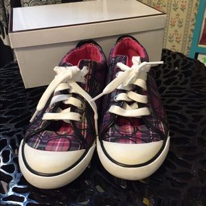 Coach Barret Shoes in Pink, Purple and Black