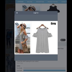 Grey beach dress NWOT