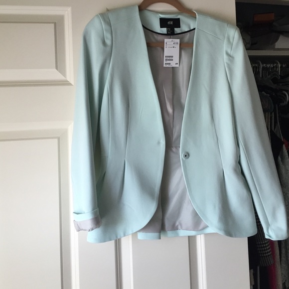 Mint green blazer