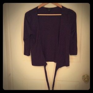 Eggplant lightweight wrap blouse