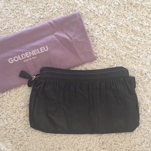 Goldenbleu leather clutch