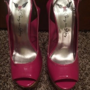 Hot pink heels