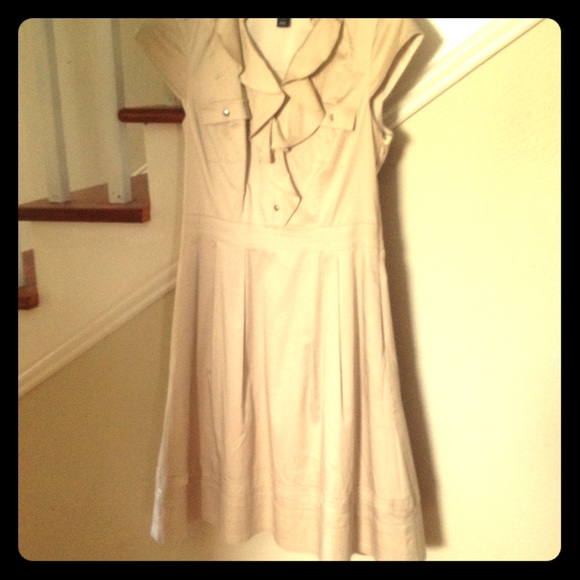 White House Black Market Khaki dress