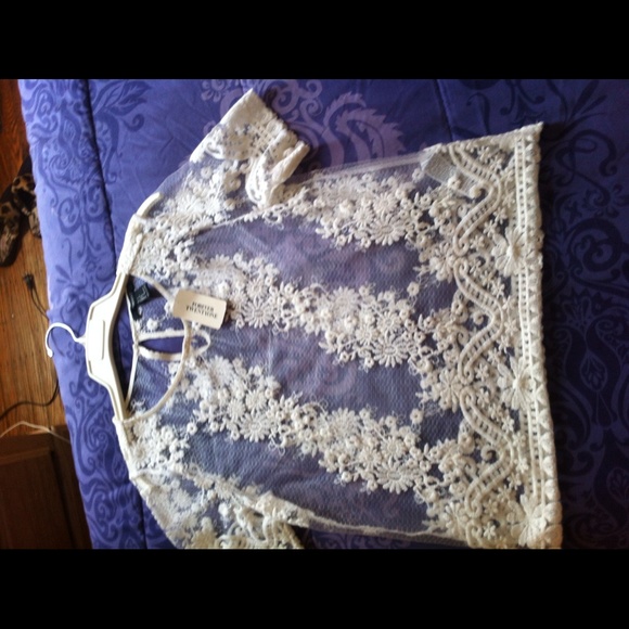 White lace blouse